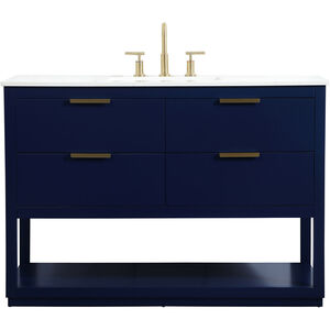Larkin 48 X 22 X 34 inch Blue Vanity Sink Set