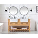 Clement 60 X 22 X 34 inch Natural Wood Bathroom Vanity Cabinet