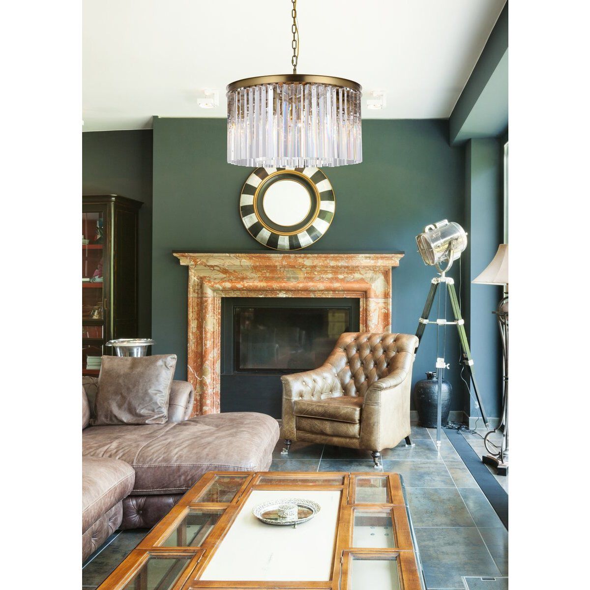 Sydney 8 Light 26 inch Satin Gold Chandelier Ceiling Light in Clear