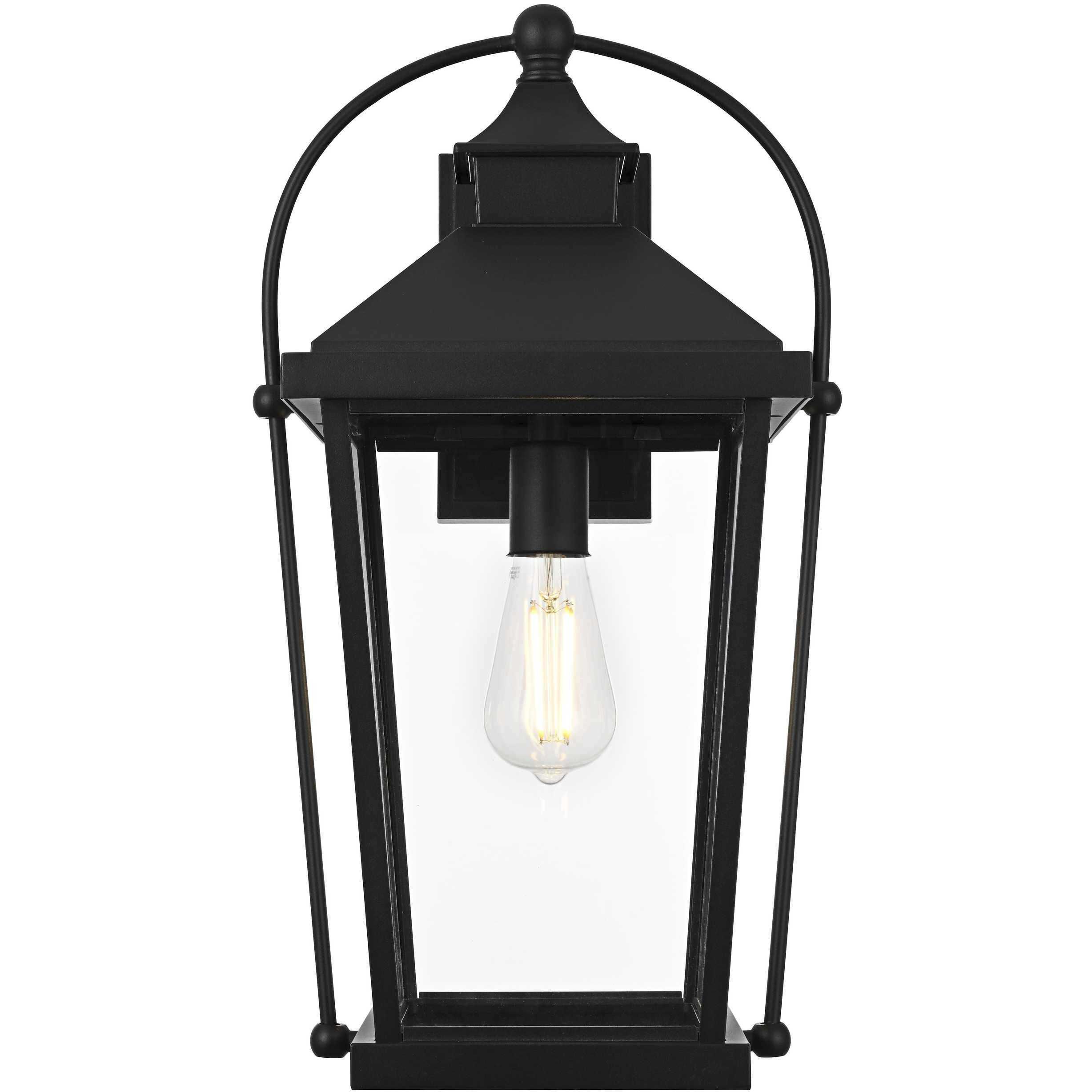 Luz 1 Light 20 inch Black Outdoor Wall Sconce