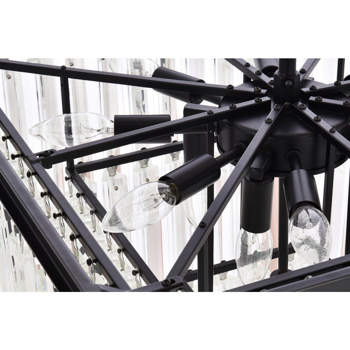 Sydney 13 Light 21.5 inch Matte Black Chandelier Ceiling Light