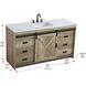 Austin 60 X 34 inch Natural Oak Bathroom Vanity Cabinet