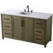Alina 60 X 34 inch Hazel Oak Bathroom Vanity Cabinet