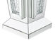 Modern 24 X 15 inch Clear Mirror and Crystal End Table