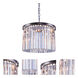 Sydney 6 Light 20 inch Polished Nickel Pendant Ceiling Light in Clear, Urban Classic