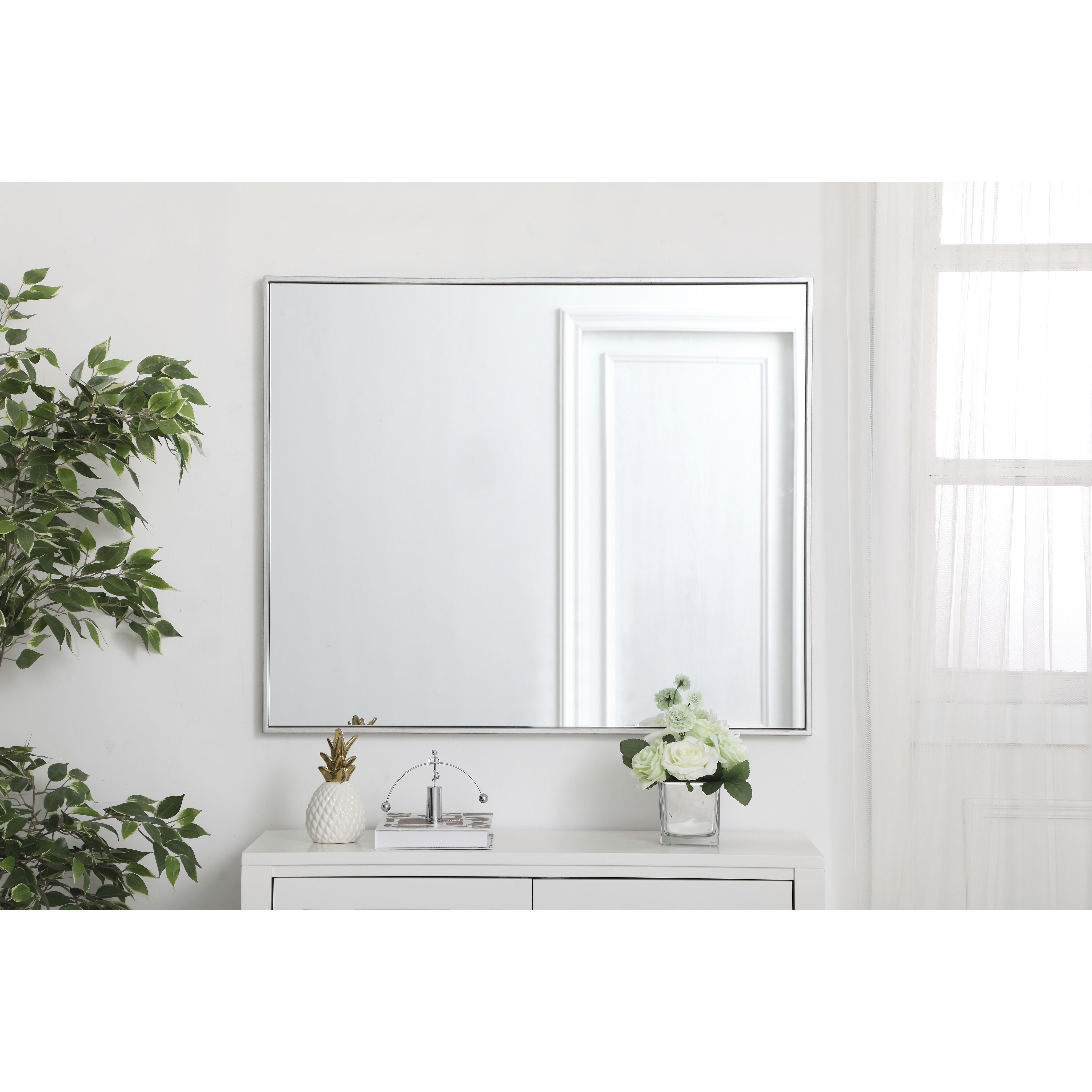 Monet 36 X 30 inch Silver Wall Mirror