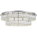 Monroe LED 34 inch Chrome Flush Mount Ceiling Light