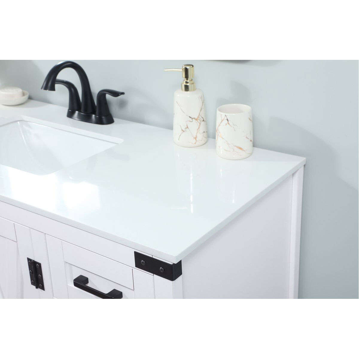 Grant 48 X 19 X 34 inch White Vanity Sink Set in Not Included