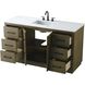 Chase 60 X 34 inch Hazel Oak Bathroom Vanity Cabinet