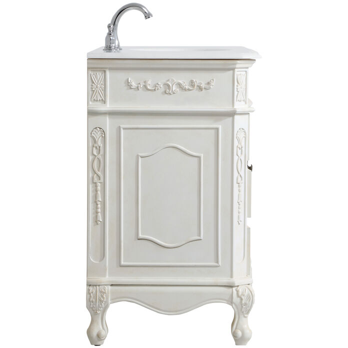 Danville 42 X 21 X 36 inch Antique White Vanity Sink Set