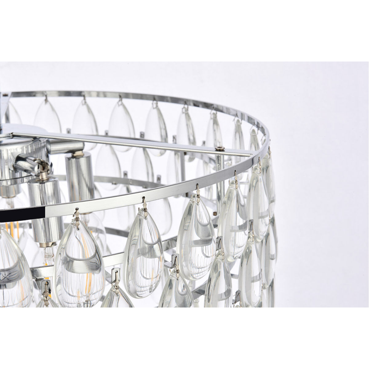 Mila 5 Light 20 inch Chrome Flush Mount Ceiling Light