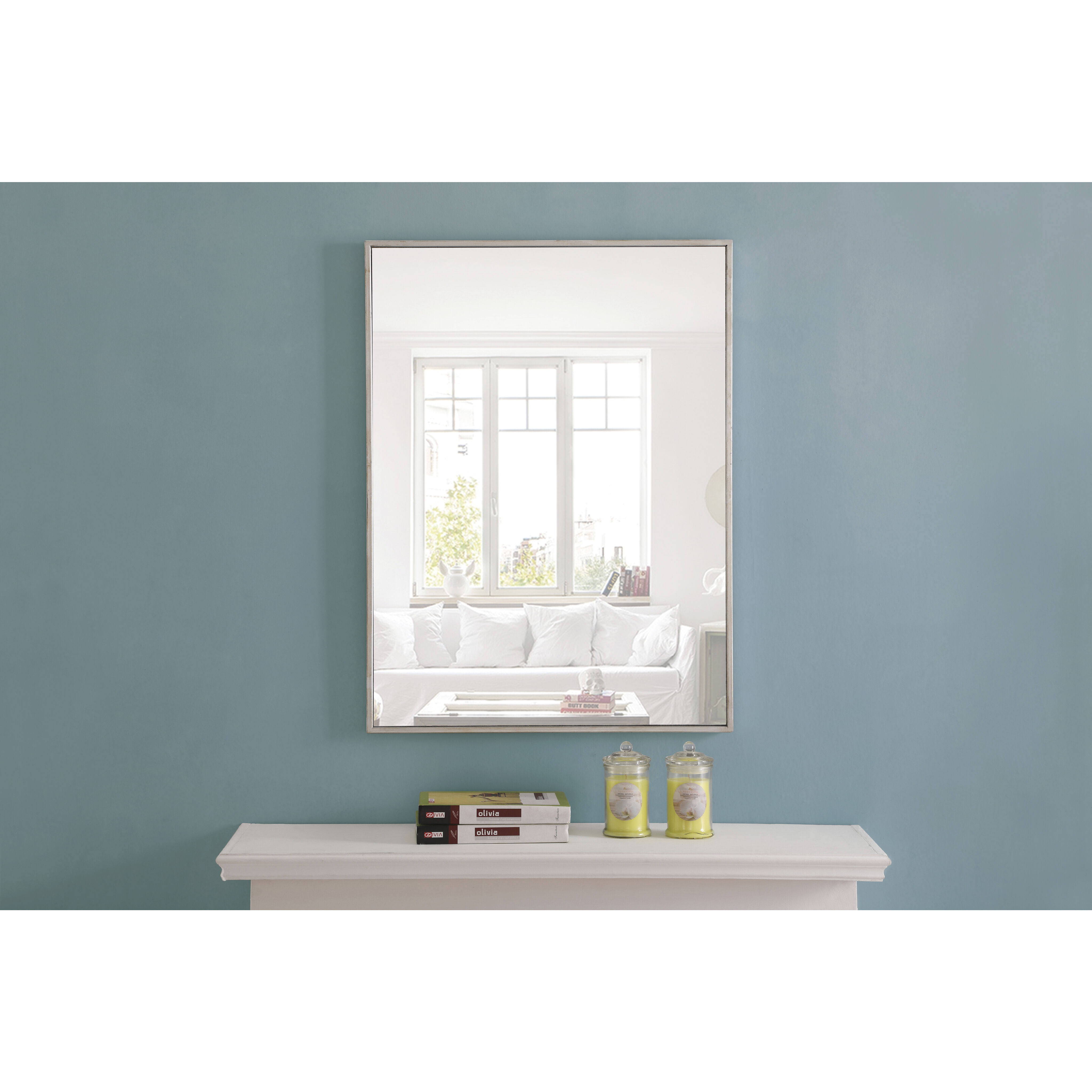 Monet 32 X 24 inch Silver Wall Mirror