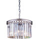 Sydney 3 Light 16 inch Polished Nickel Pendant Ceiling Light in Clear, Urban Classic