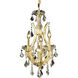 Maria Theresa 4 Light 12 inch Gold Pendant Ceiling Light in Clear, Royal Cut