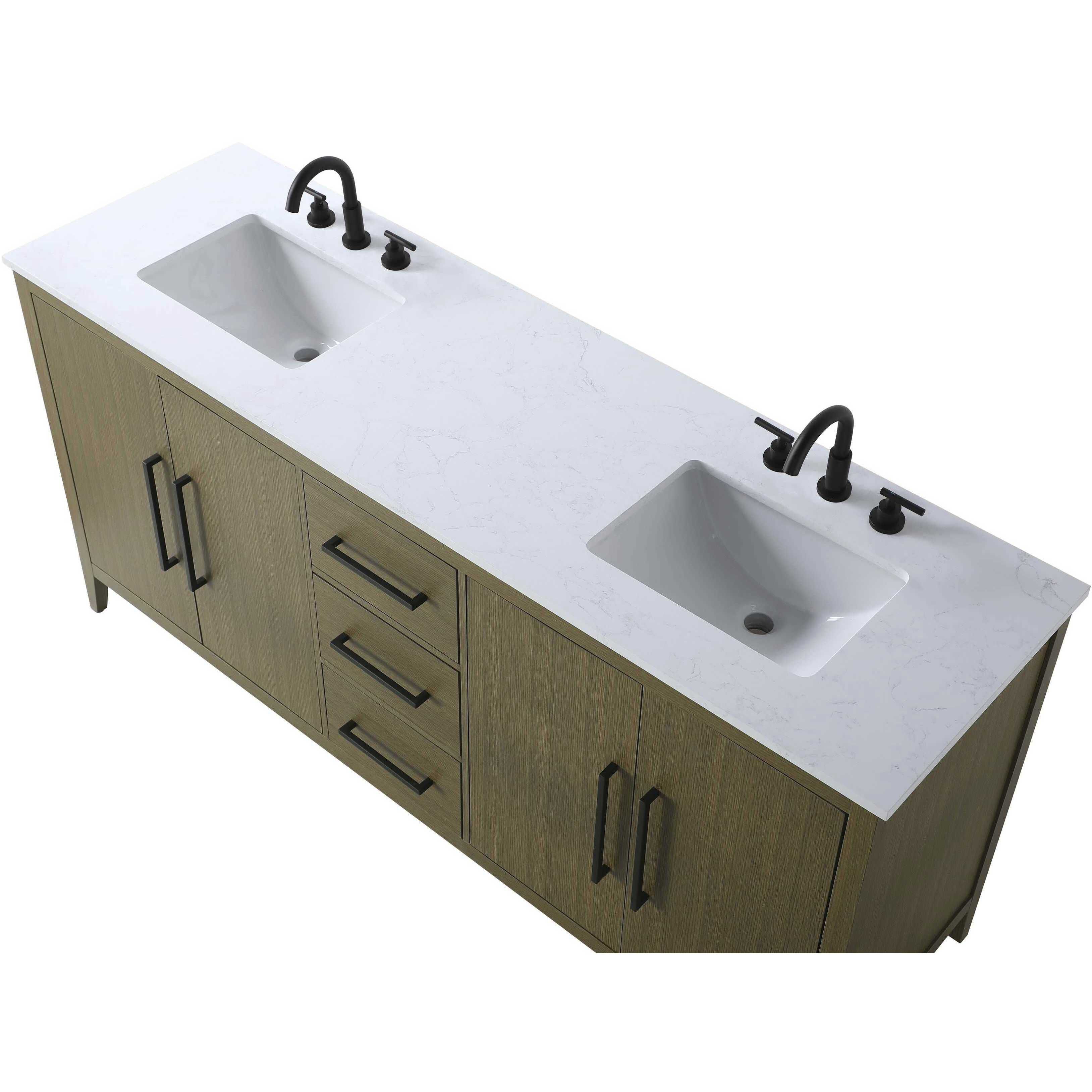 Millie 72 X 35 inch Chestnut Brown Bathroom Vanity Cabinet