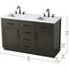 Alden 54 X 35 inch Mocha Brown Bathroom Vanity Cabinet