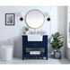 Clement 36 X 22 X 34.13 inch Blue Bathroom Vanity Cabinet