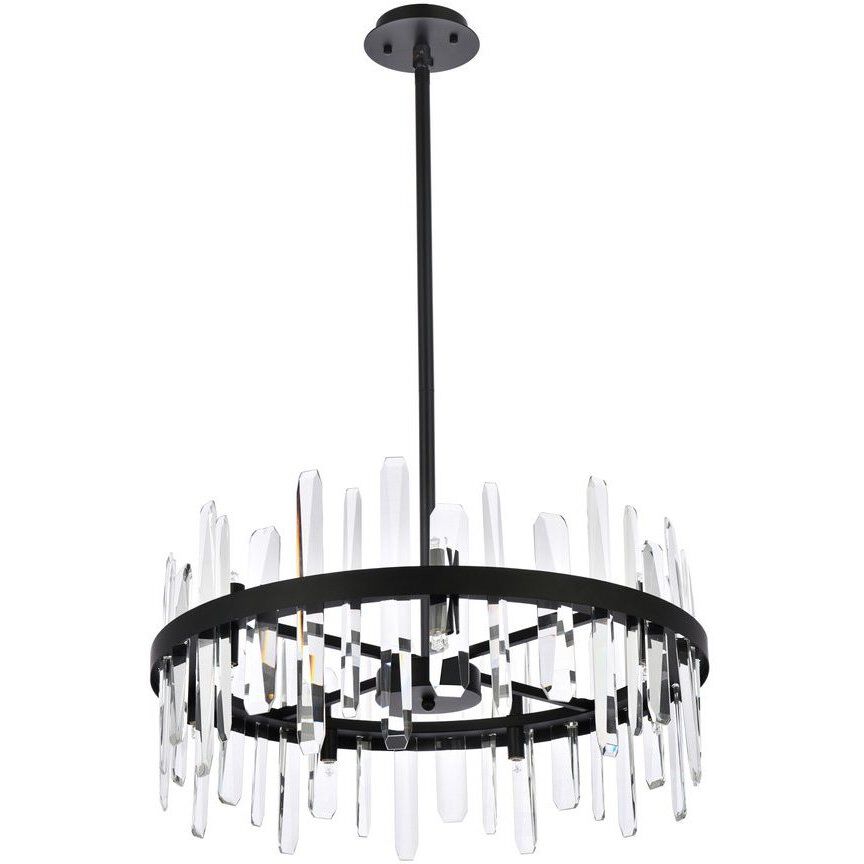 Serena 14 Light 25 inch Black Pendant Ceiling Light