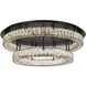 Monroe 2 Light 33 inch Black Flush Mount Ceiling Light 