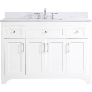 Moore 48 X 22 X 34 inch White Vanity Sink Set
