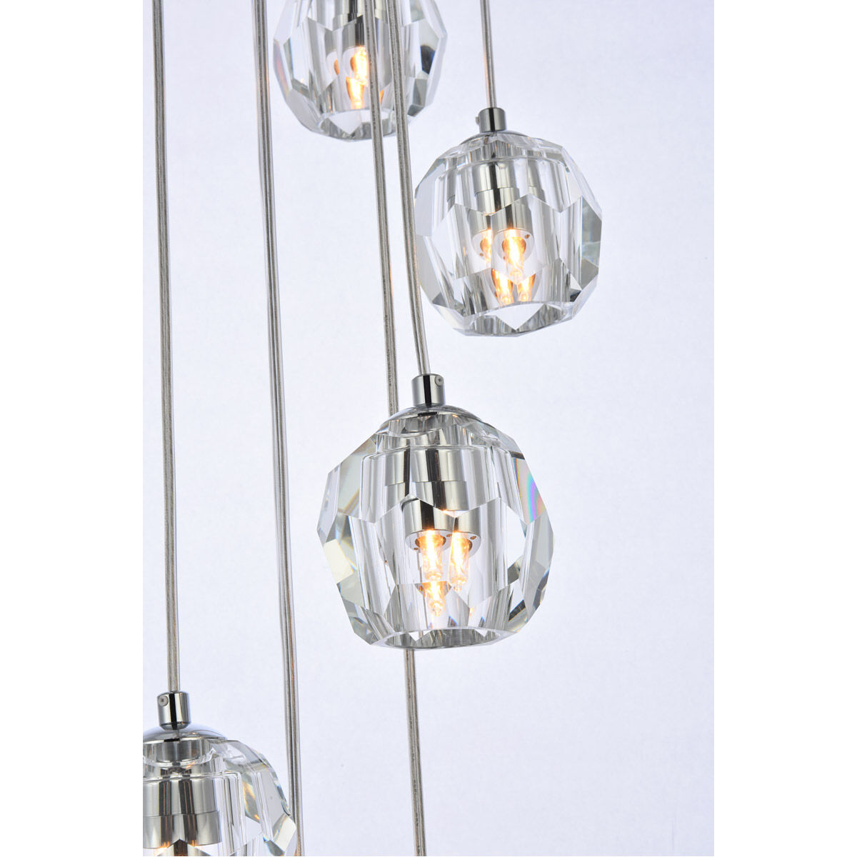 Eren 18 Light 15 inch Chrome Pendant Ceiling Light