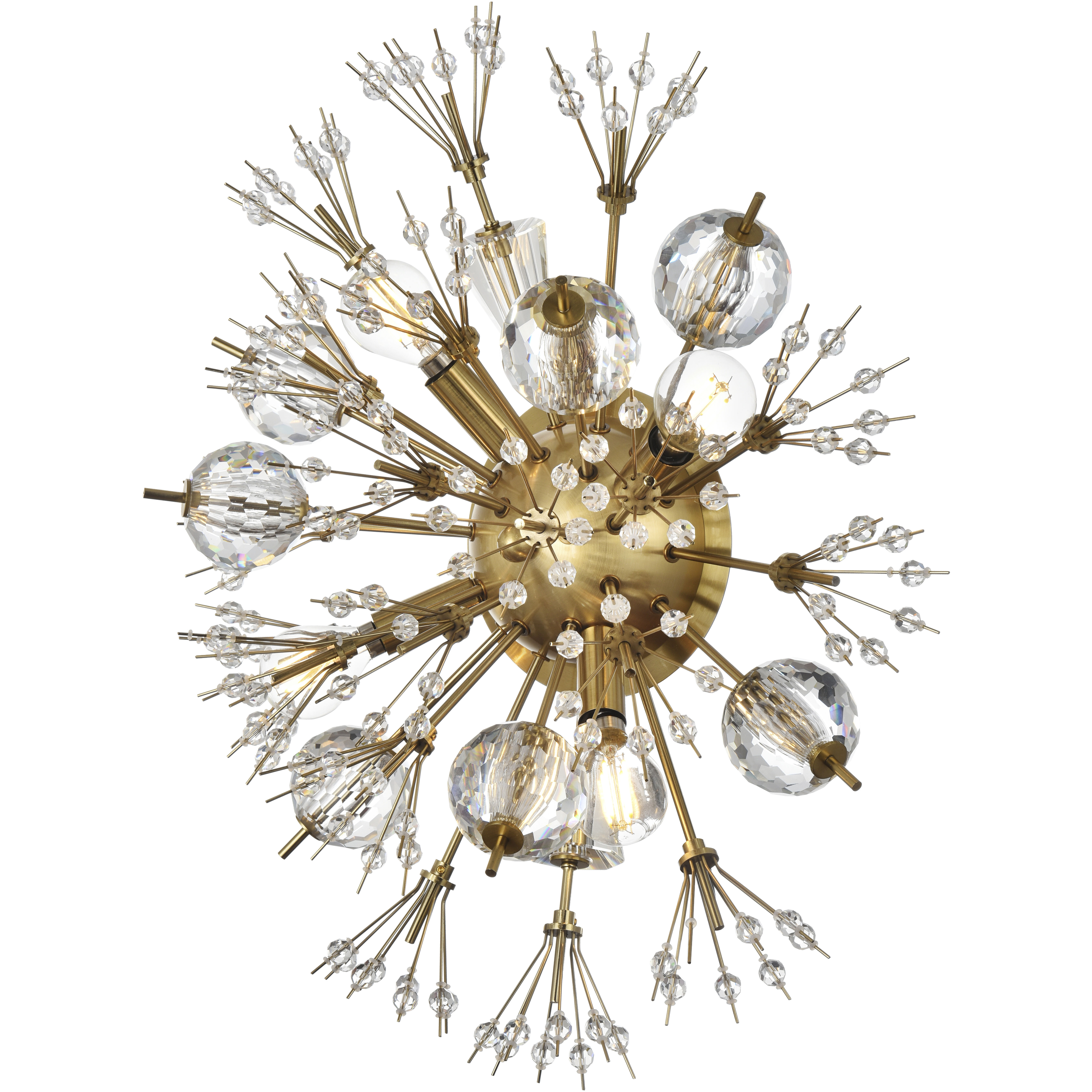 Vera 4 Light 14 inch Gold Wall Sconce Wall Light, can be Flush Mounted