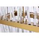 Serephina 16 Light 30 inch Satin Gold Linear Chandelier Ceiling Light