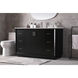 Hayes 54 X 22 X 35 inch Black Vanity Sink Set