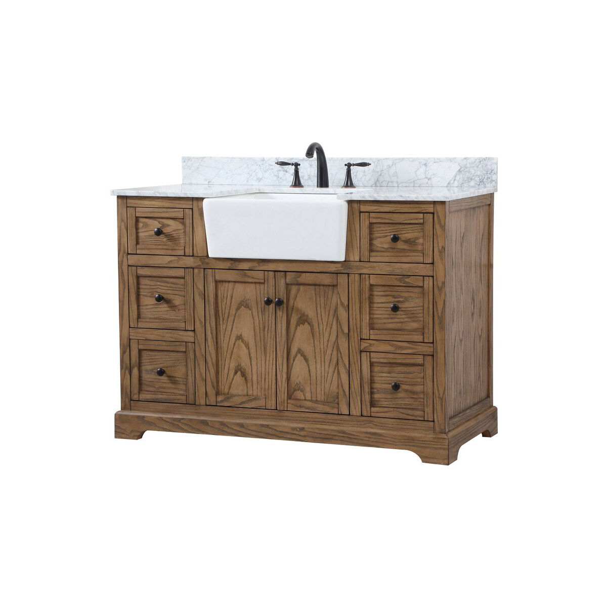 Franklin 48 X 22 X 35 inch Driftwood Bathroom Vanity Cabinet