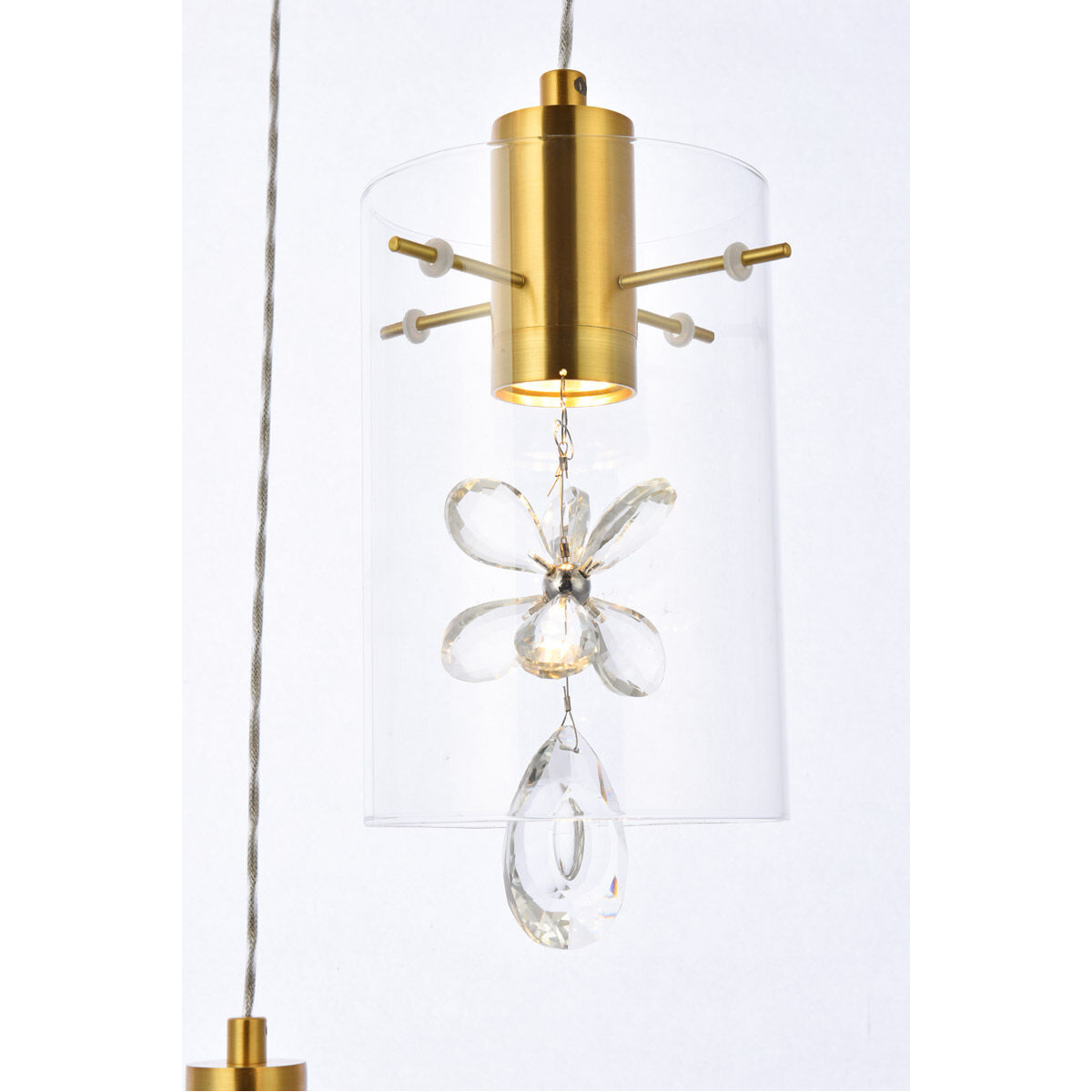 Hana 3 Light 16 inch Gold Pendant Ceiling Light