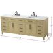 Virginia 84 X 35 inch Honey Brown Bathroom Vanity Cabinet