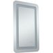 Genesis 30 X 27 inch Glossy White LED Mirror