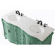 Windsor 60 X 22 X 36 inch Vintage Mint Vanity Sink Set