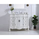 Oakland 84 X 22 X 72 inch Antique White Vanity Sink Set