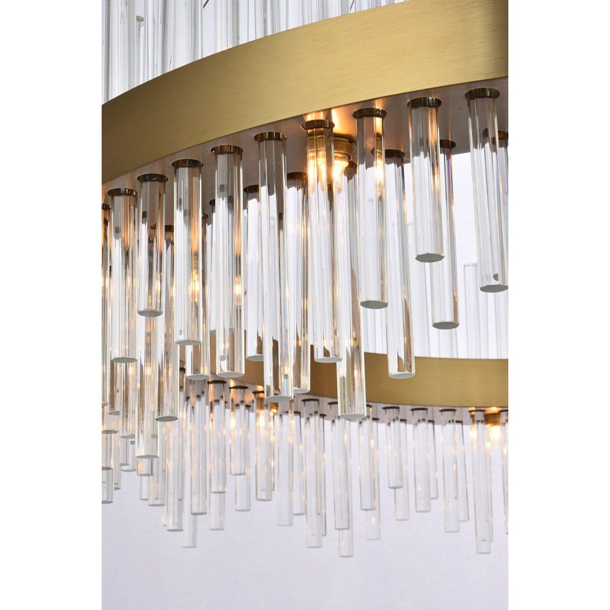 Dallas 20 Light 36 inch Satin Gold Chandelier Ceiling Light
