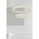 Bowen 2 Light 24 inch Satin Gold Chandelier Ceiling Light