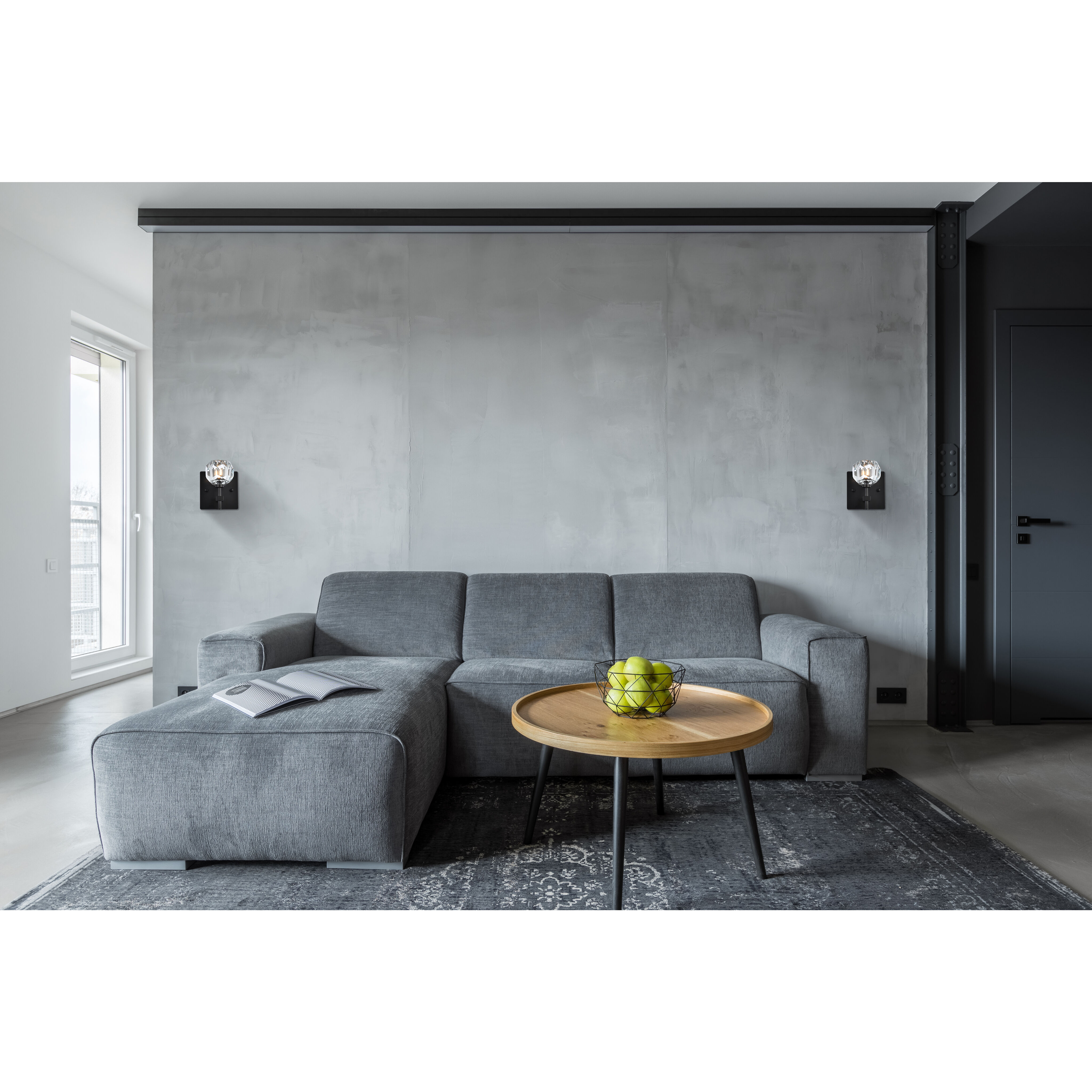 Graham 1 Light 5 inch Black Wall Sconce Wall Light