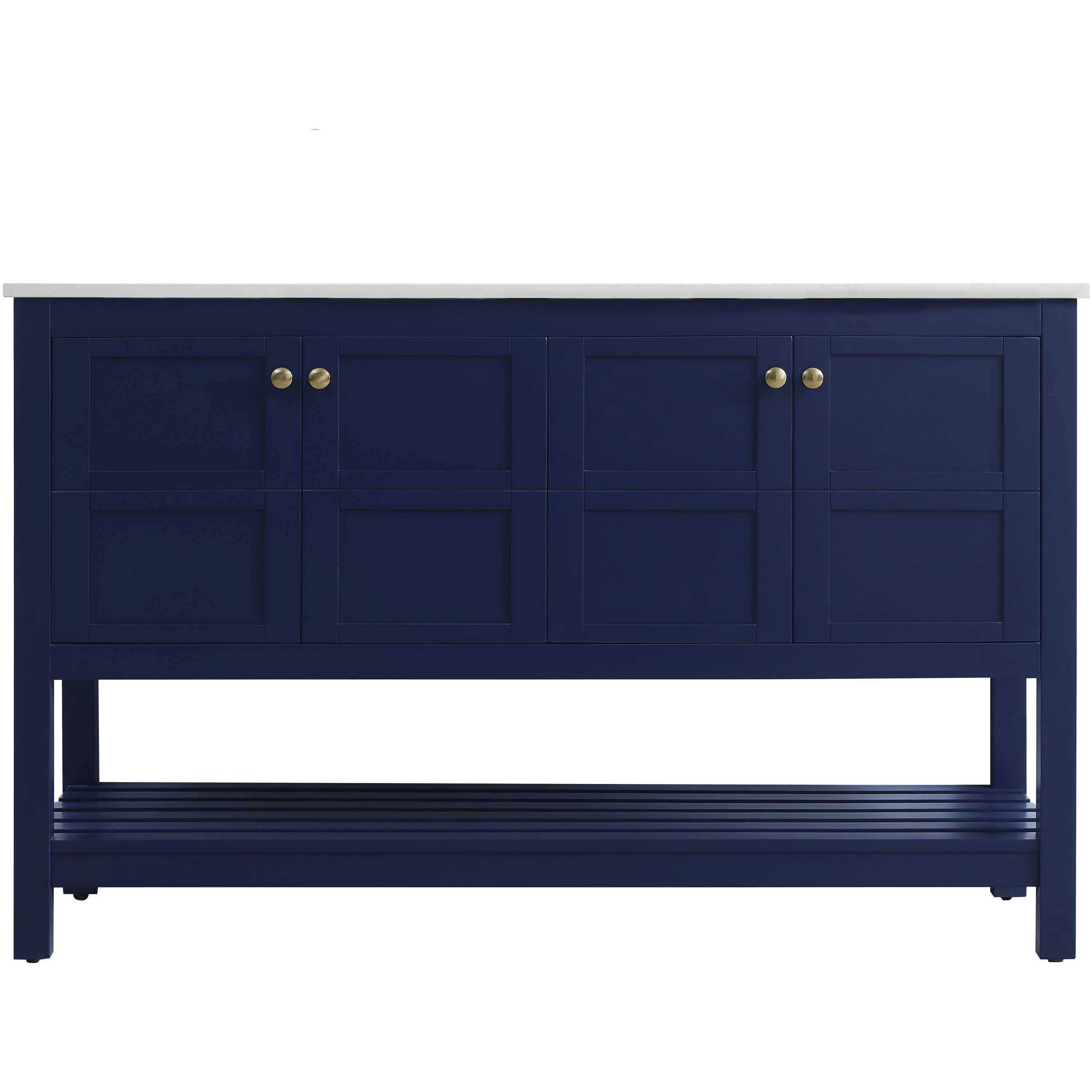 Theo 54 X 34 inch Blue Bathroom Vanity Cabinet