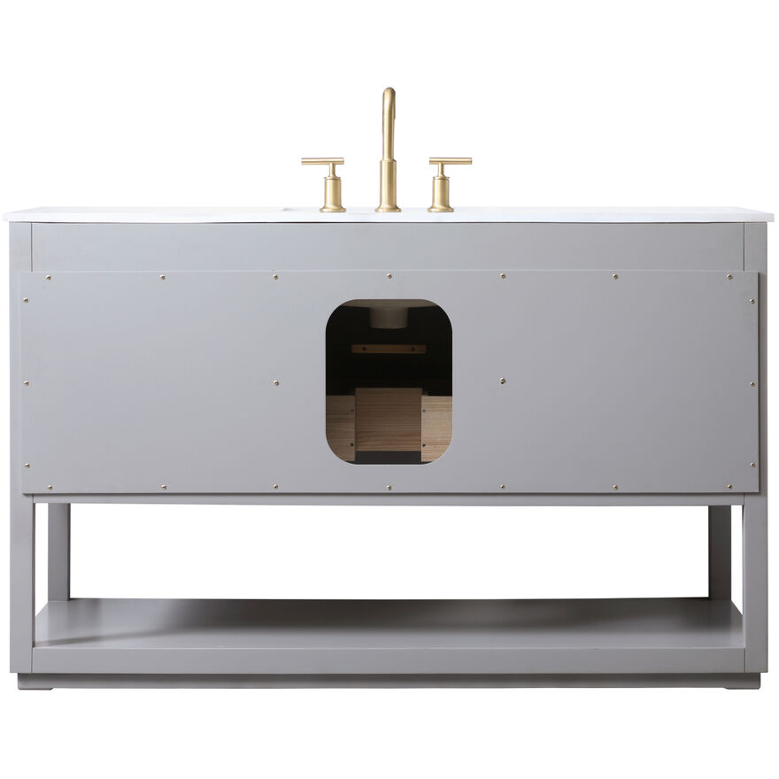 Larkin 54 X 22 X 34 inch Grey Vanity Sink Set