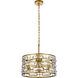 Kennedy 3 Light 17 inch Brass Pendant Ceiling Light