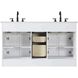 Remington 60 X 35 inch White Bathroom Vanity Cabinet