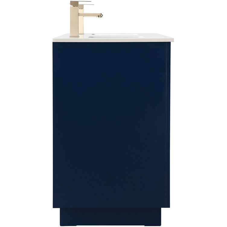 Hayes 72 X 22 X 35 inch Blue Vanity Sink Set