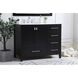 Irene 42 X 22 X 34 inch Black Vanity Sink Set