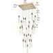 Aurora 25 Light 36 inch Satin Gold Chandelier Ceiling Light