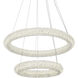 Bowen 2 Light 24 inch Chrome Chandelier Ceiling Light