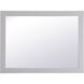 Aqua 32 X 24 inch Grey Wall Mirror