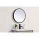 Pier 21 X 21 inch Black LED Mirror