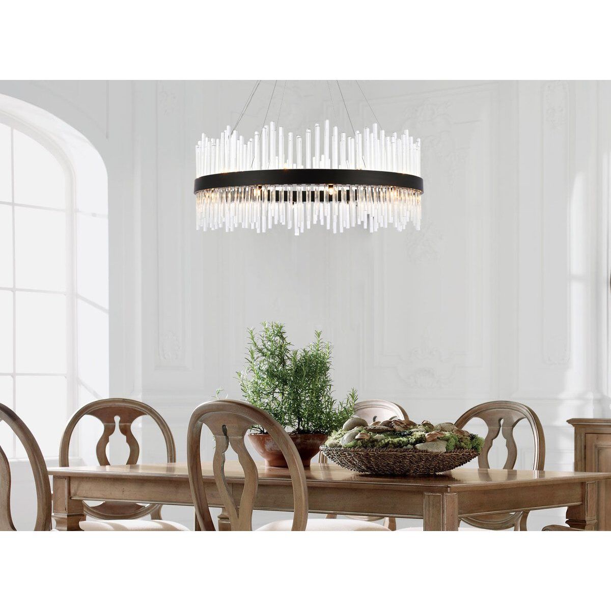 Dallas 20 Light 36 inch Black Chandelier Ceiling Light