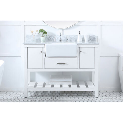 Clement 48 X 22 X 34 inch White Bathroom Vanity Cabinet