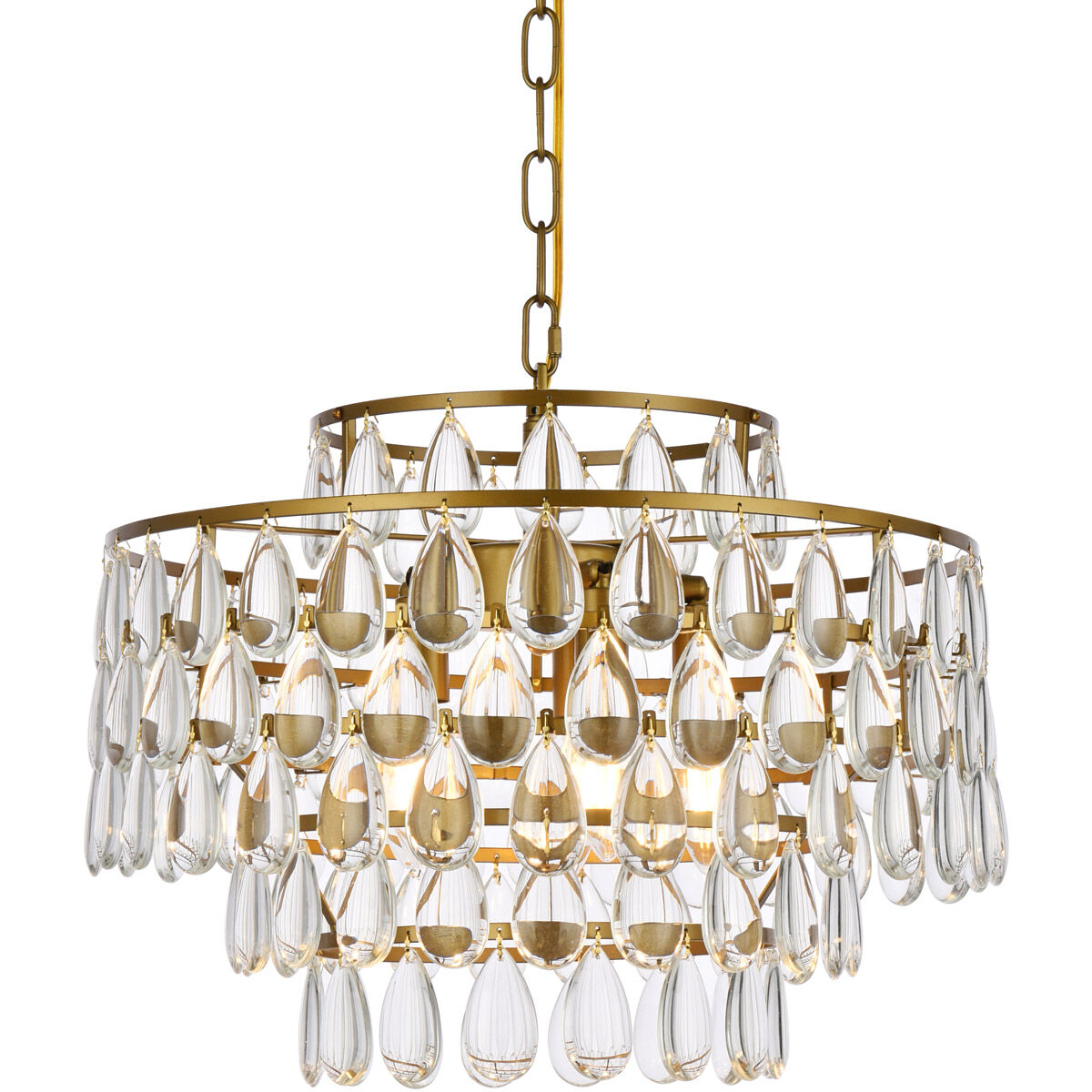Mila 5 Light 18 inch Brass Pendant Ceiling Light